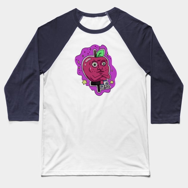 Apple- circa 2016 Baseball T-Shirt by Owllee Designs